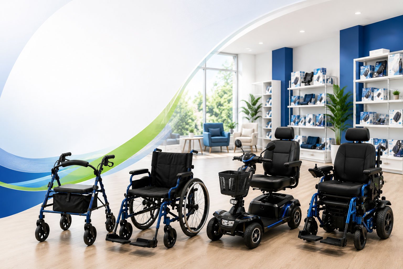 Wheelchair ready for patient mobility support